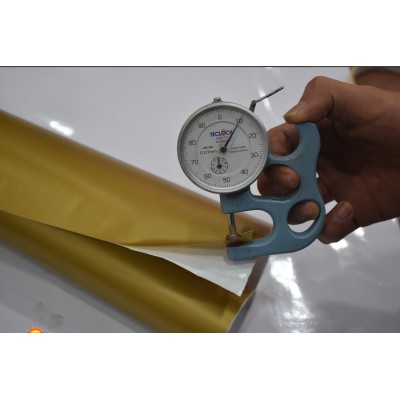 PVC Self Adhes Vinyl Gold Sliver Metallized Sticker Roll