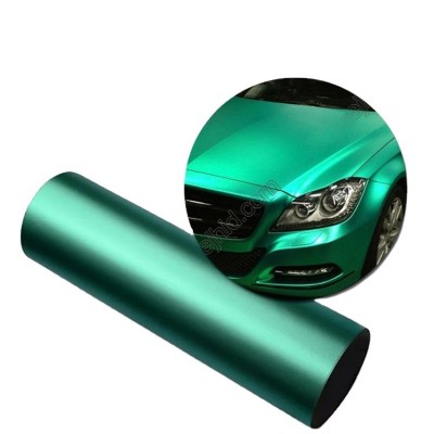 Matte Chrome Air Bubble Free Design Channels Car Wrap Film