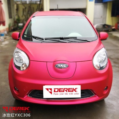 Matte Chrome Rose Red Car Wrapping Film